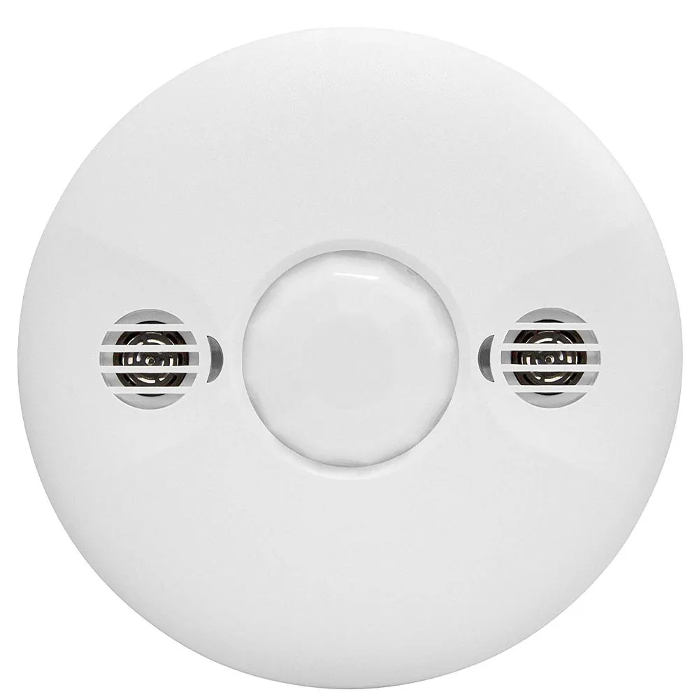 120-277V PIR/Ultrasonic Dual Technology Ceiling Motion Sensor White