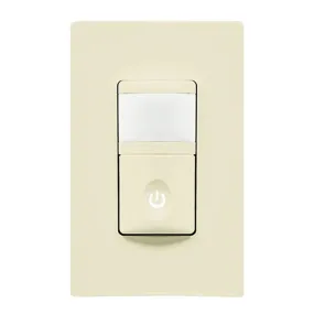 120V Vacancy Motion Sensor Light Switch Single Pole Light Almond