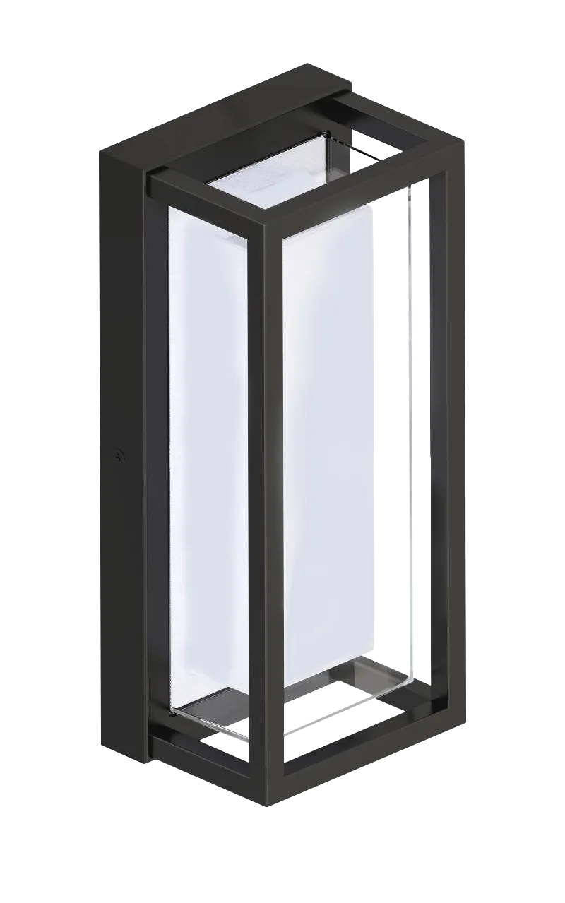 14" 22W RGBCW WALL SCONCE (BLACK) FULLY PROGRAMMABLE BY APP, WIFI/BLUETOOTH
