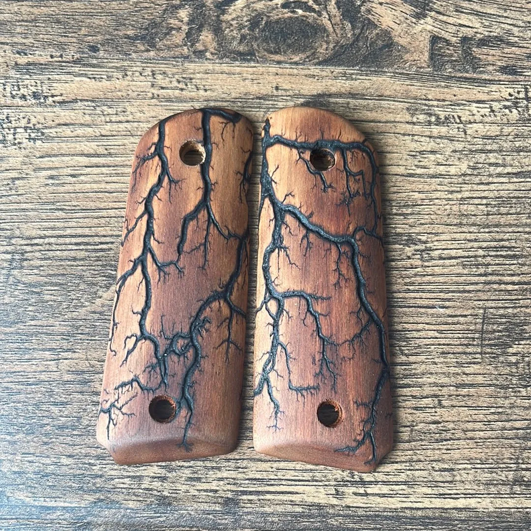 1911 Compact Size Electrocuted Cherry Grips - 005