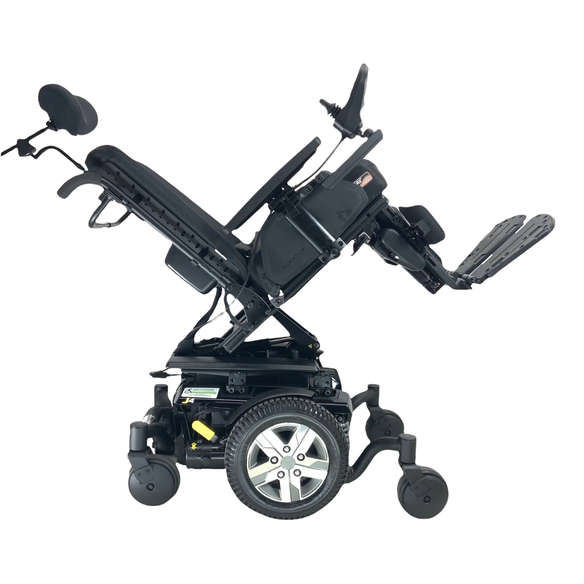 2021 Pride Mobility Quantum J4 Rehab Power Chair | 18" x 18" Seat |  Tilt, Power Legs
