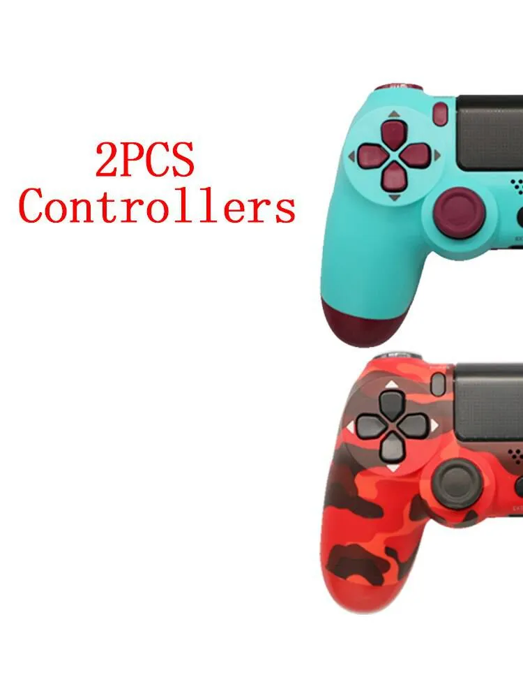 2PCS Joystick PS4 Wireless Game Controller For Sony Controller Bluetooth Vibration Gamepad For PS4 Console