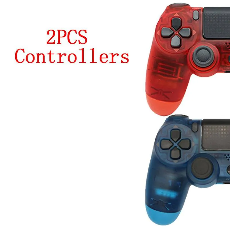 2PCS Joystick PS4 Wireless Game Controller For Sony Controller Bluetooth Vibration Gamepad For PS4 Console