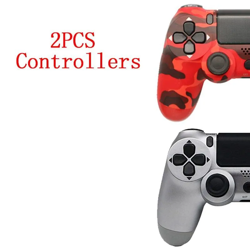 2PCS Joystick PS4 Wireless Game Controller For Sony Controller Bluetooth Vibration Gamepad For PS4 Console