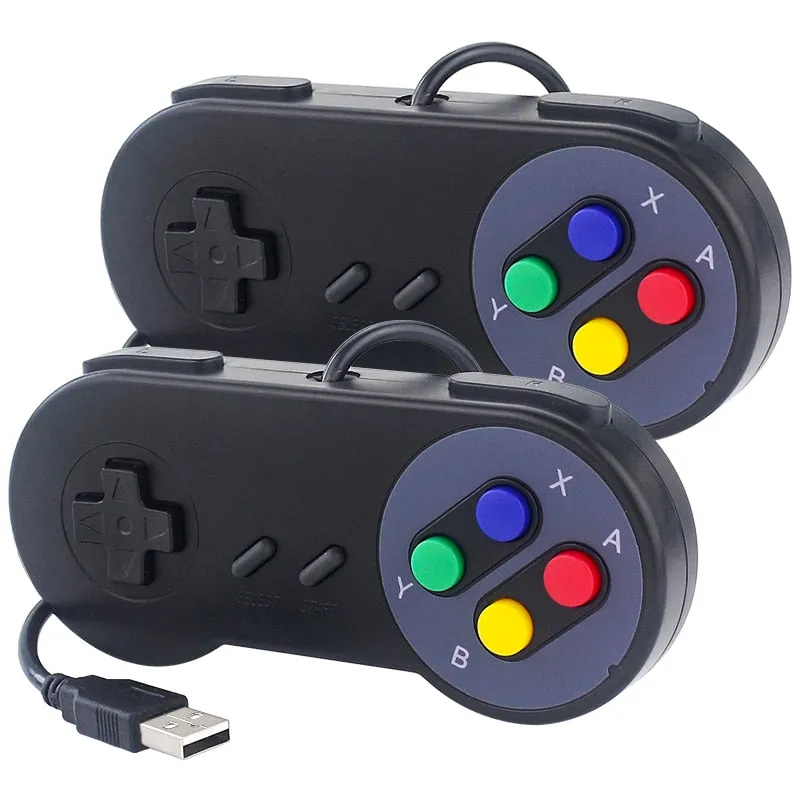 2PCs USB Gamepad Retro Gaming Joystick Wired Controller for Linux SNES Game PC NESPi RetroPie Windows Raspberry Pi 4B 3B  3B