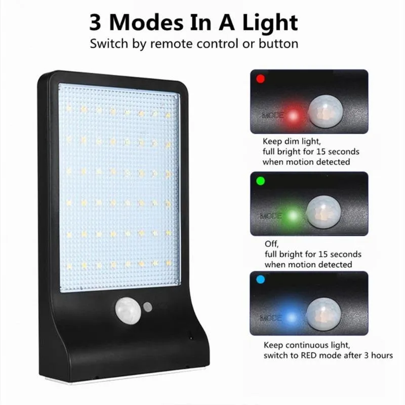 36/48LED Motion Sensor Solar Light
