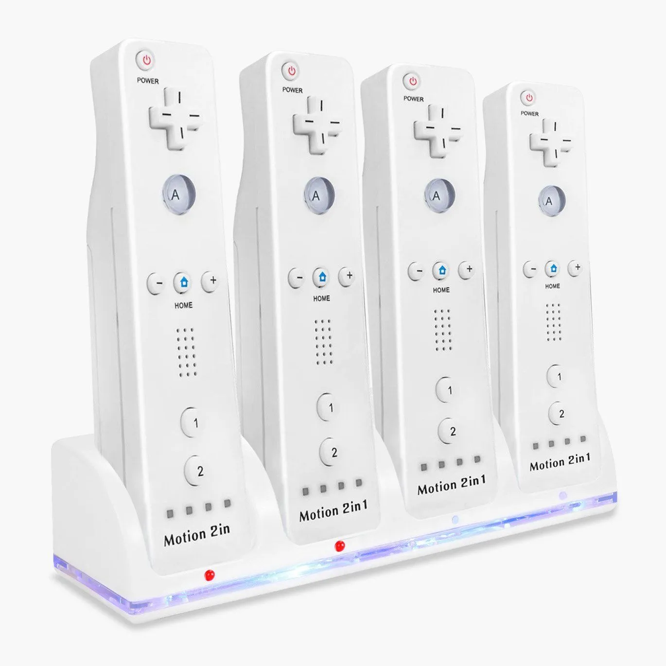 4 Remotes Charging Dock