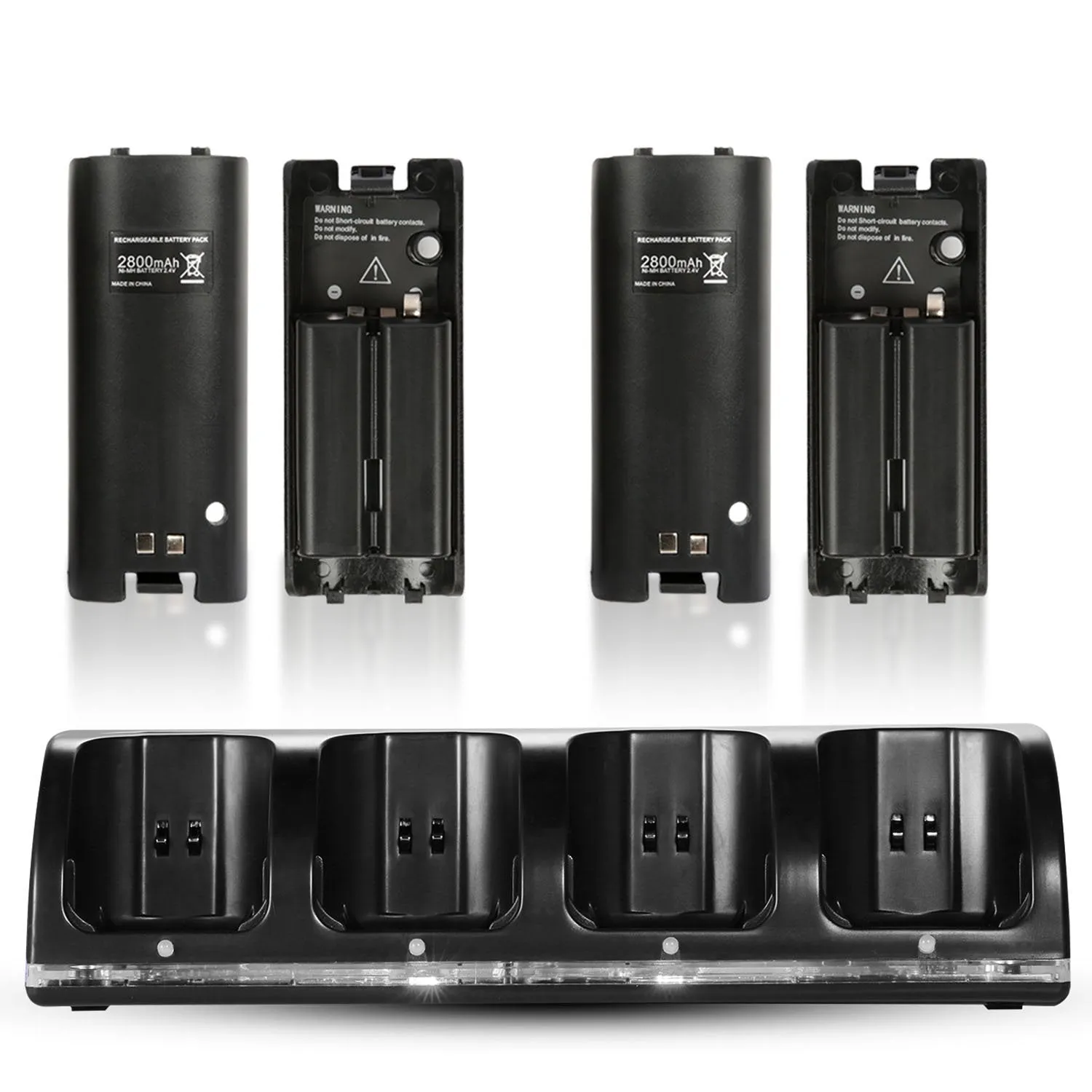 4 Remotes Charging Dock