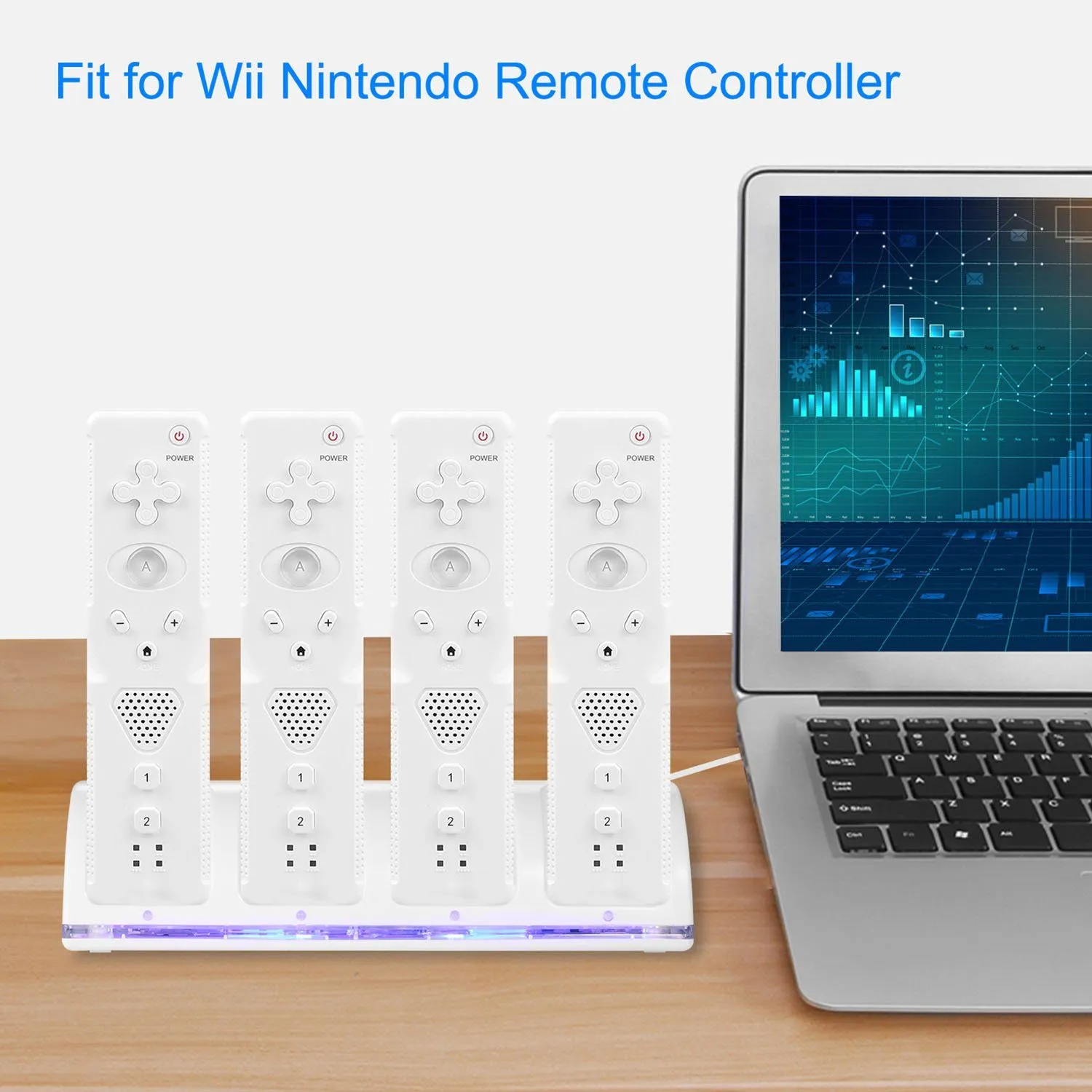 4 Remotes Charging Dock