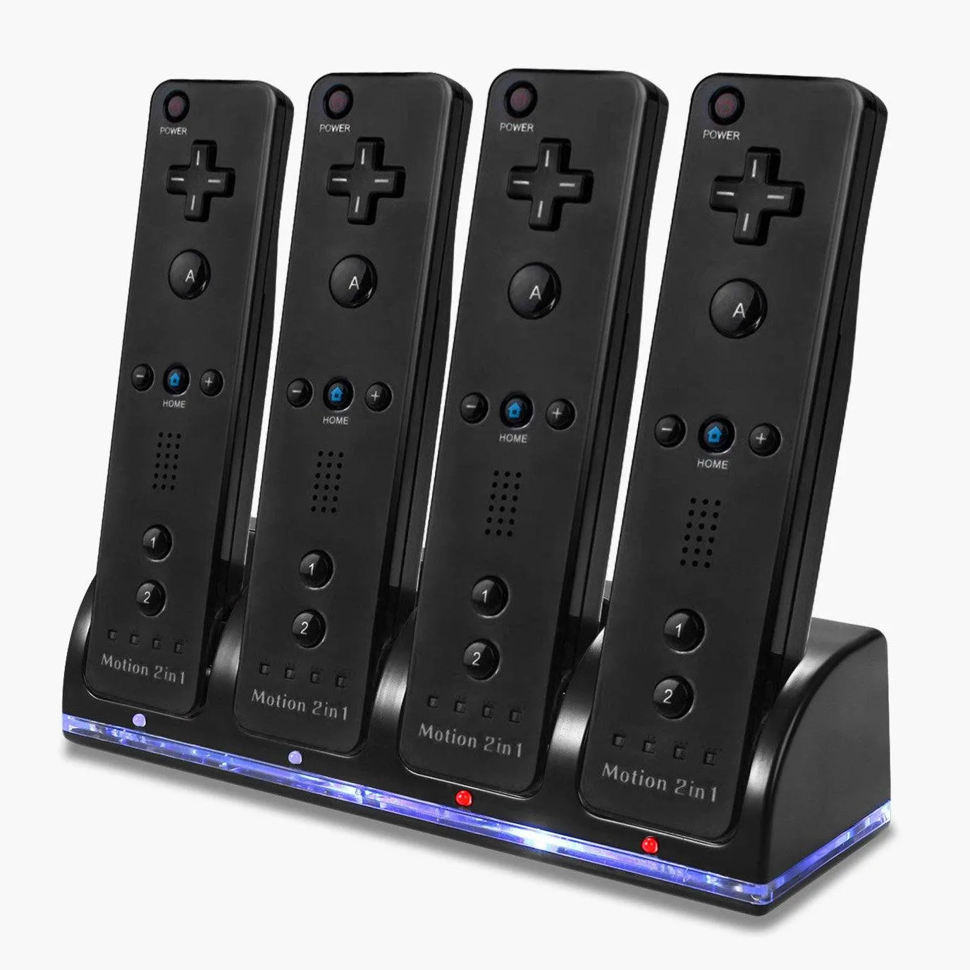 4 Remotes Charging Dock