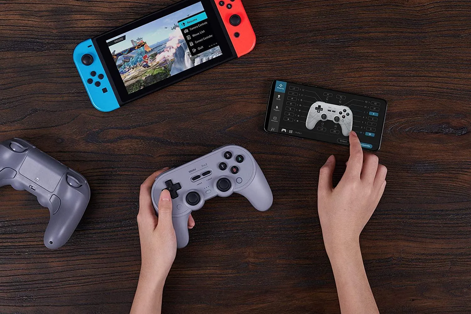 8Bitdo Pro 2 Bluetooth Gamepad (Black Edition) (Switch/Windows/Android/MacOS/Steam)