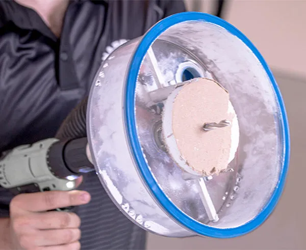 Adjustable Round Hole Cutter w/ Vacuum Port, 9"