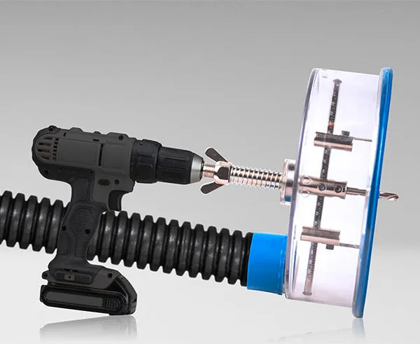 Adjustable Round Hole Cutter w/ Vacuum Port, 9"