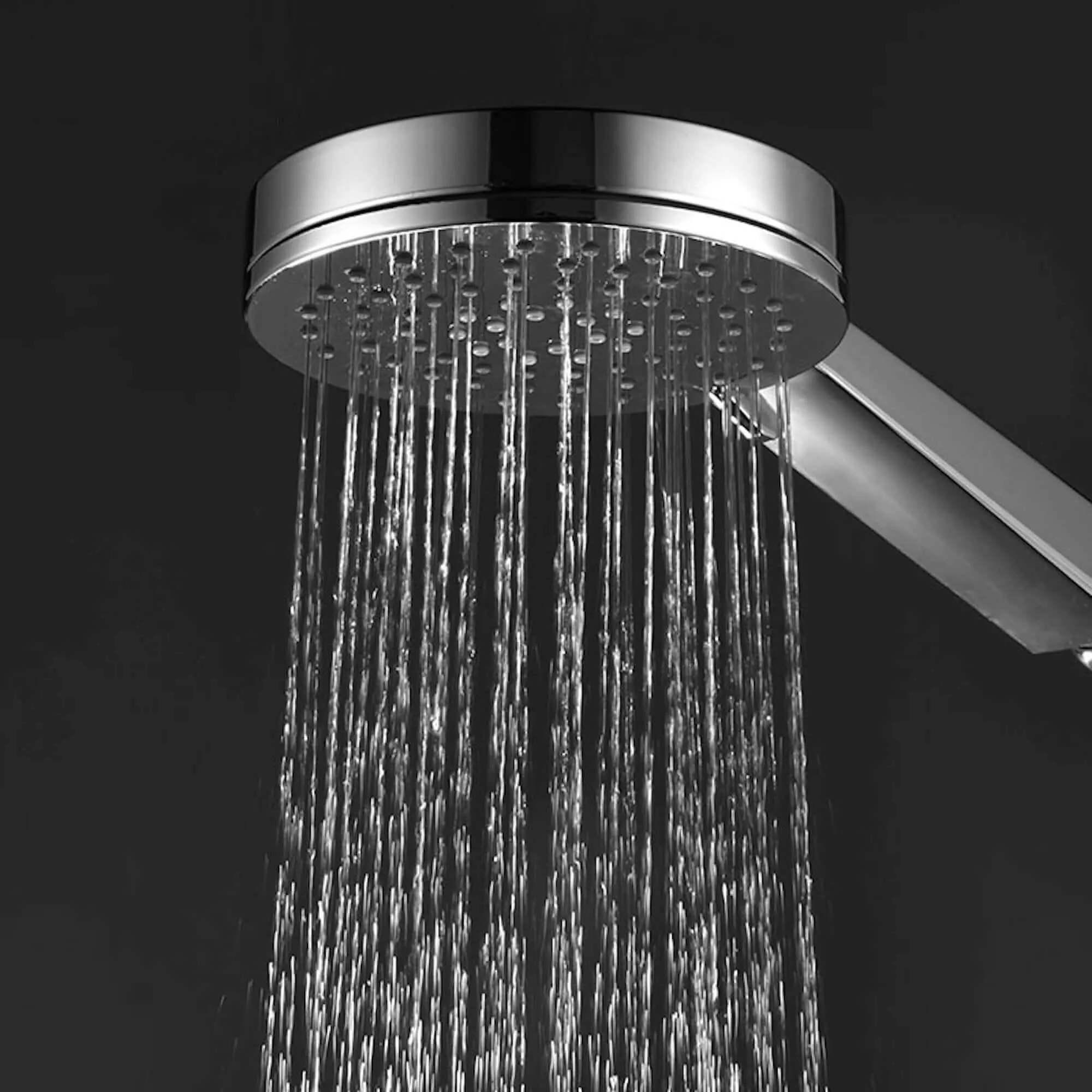 Adjustable Shower Slider Riser Rail Kit With 3 Setting Shower Head, Hose - Chrome