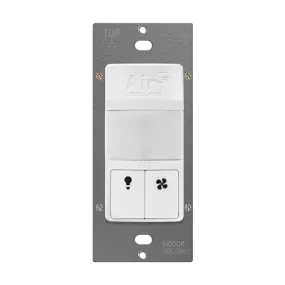 Air Circulator Timer with 180° PIR Motion Sensor Wall Switch