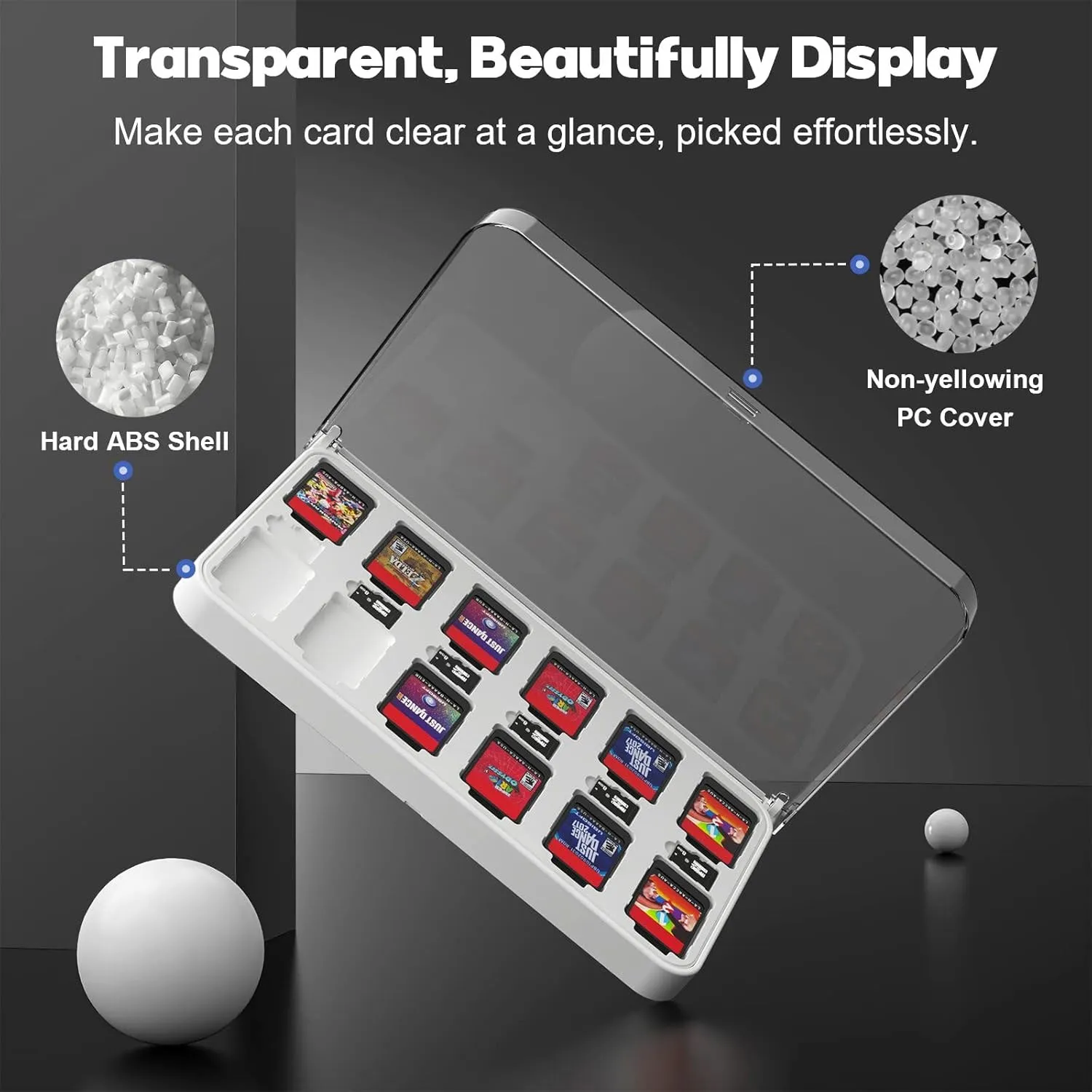 Akitomo Game Card Show Case Dock Holder 12 6 for Nintendo Switch OLED