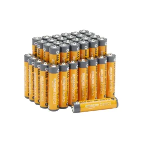 Amazon Basics 36 Count (Pack of 1) AAA High-Performance Alkaline Batteries, 10-Year Shelf Life, Easy to Open Value Pack