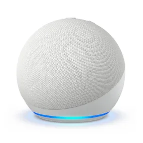 Amazon Echo Dot (newest model), With bigger vibrant sound, helpful routines and Alexa, Glacier White