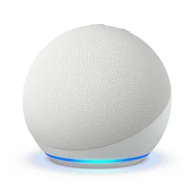 Amazon Echo Dot (newest model), With bigger vibrant sound, helpful routines and Alexa, Glacier White