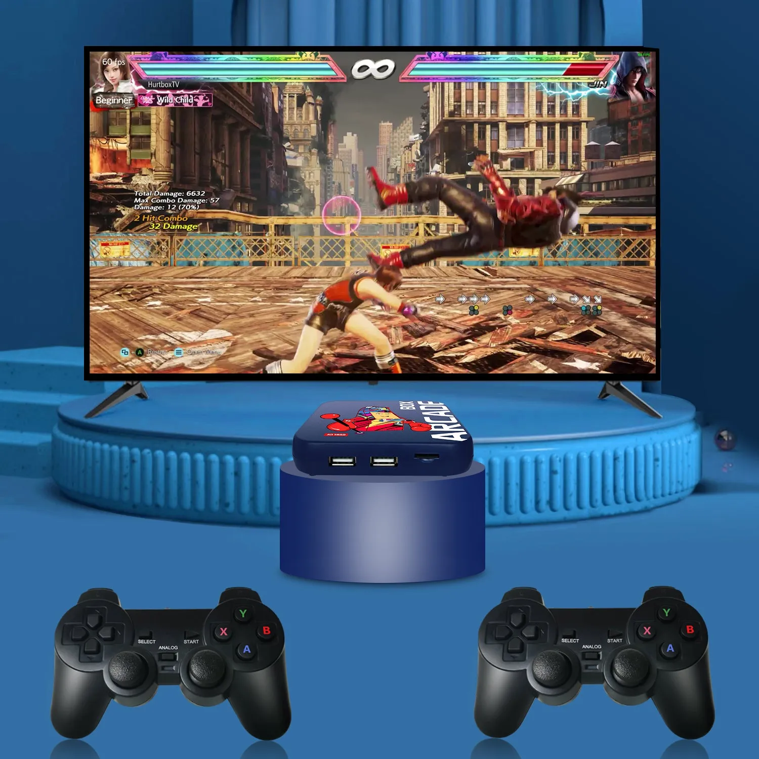 Arcade Box Game Console for PS1/N64/DC 256GB Game Box Classic Retro