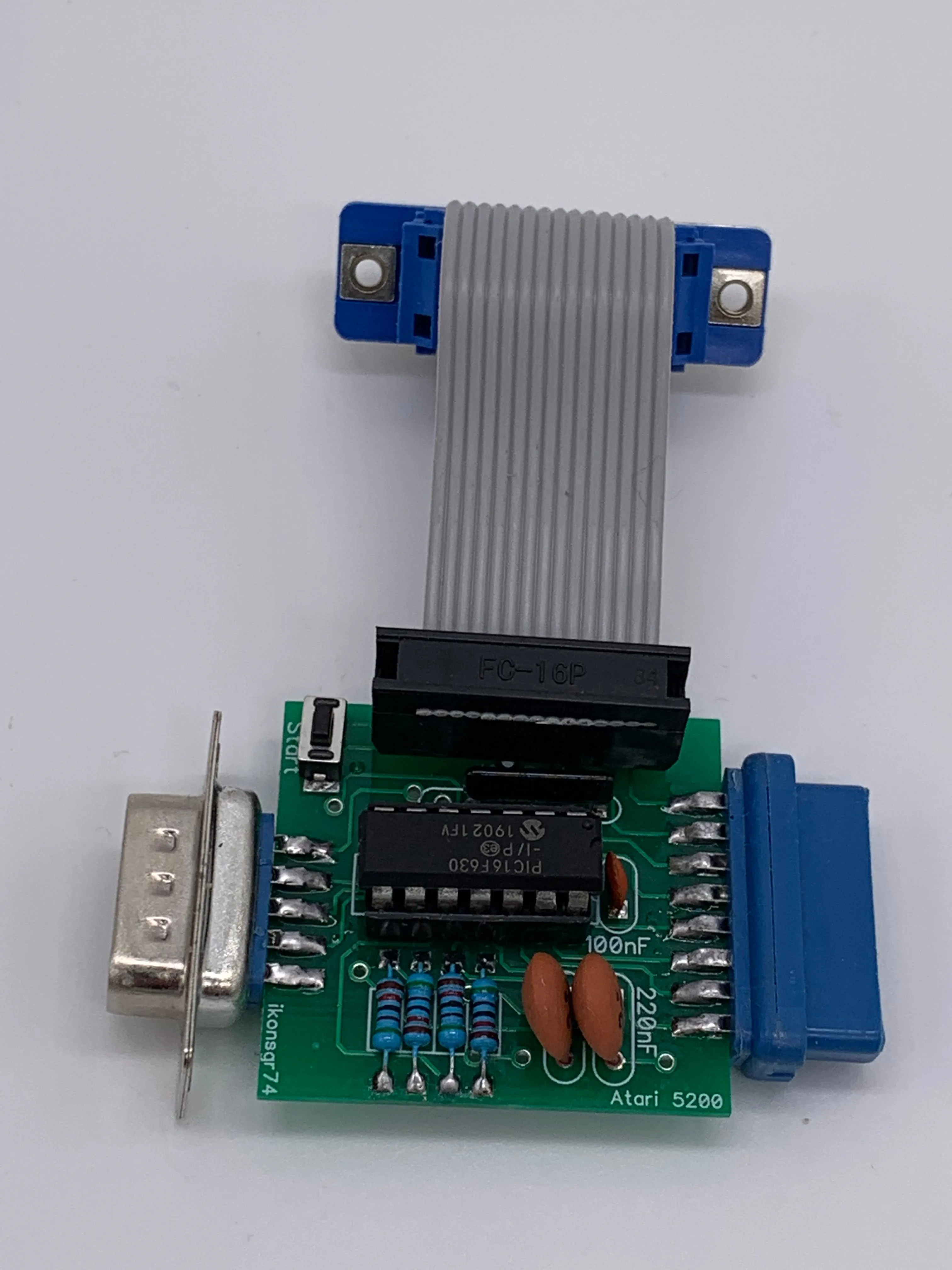 Atari 5200 adapter 9pin DB9 Sega Genesis Amiga Amstrad Commodore Joystick Pad