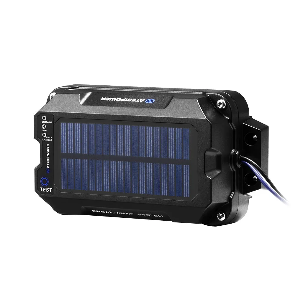 Atem Power Break Away System with Battery& Switch Solar Trailer Electric Brake