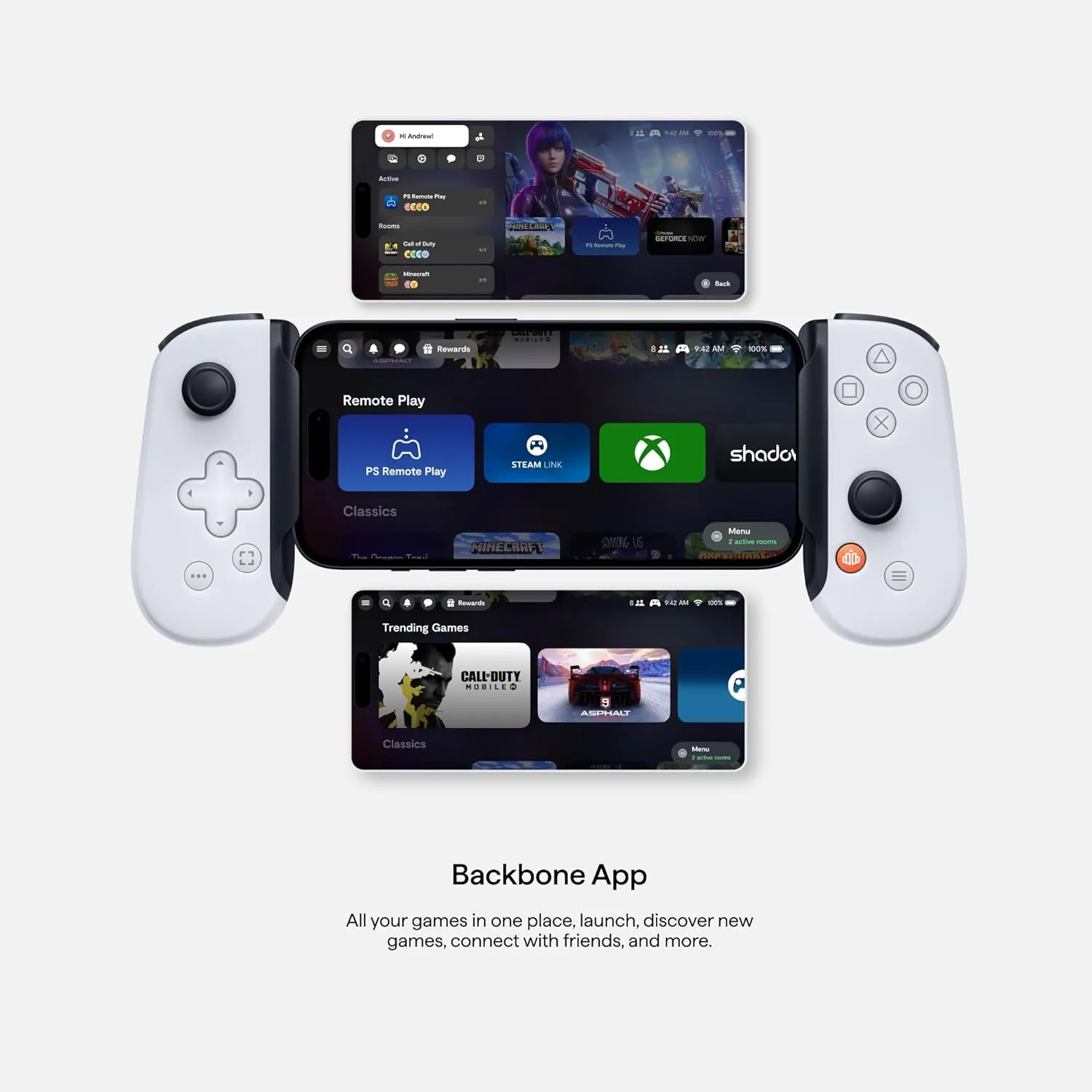 Backbone One for iPhone & Android (2nd Gen) Gaming Console Controller - PlayStation, Xbox | USB-C / Lightning