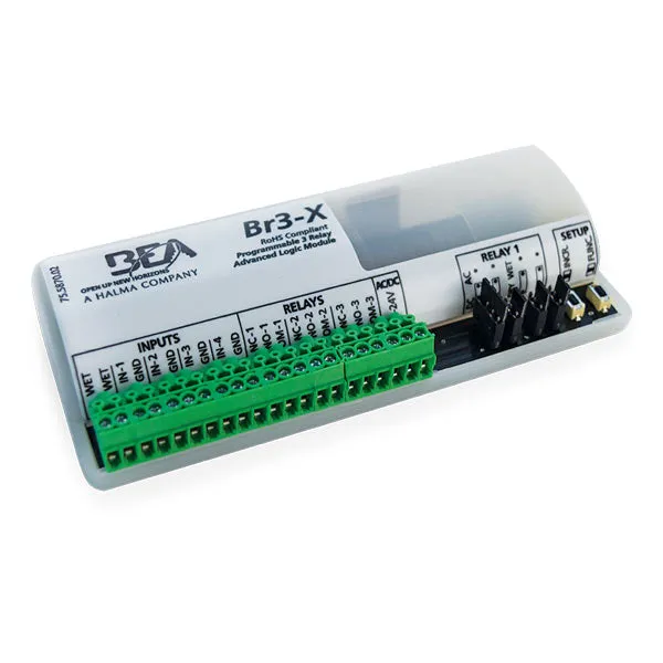 BEA - BR3-X - Programmable 3-Relay Advanced Logic Module & Restroom Controller