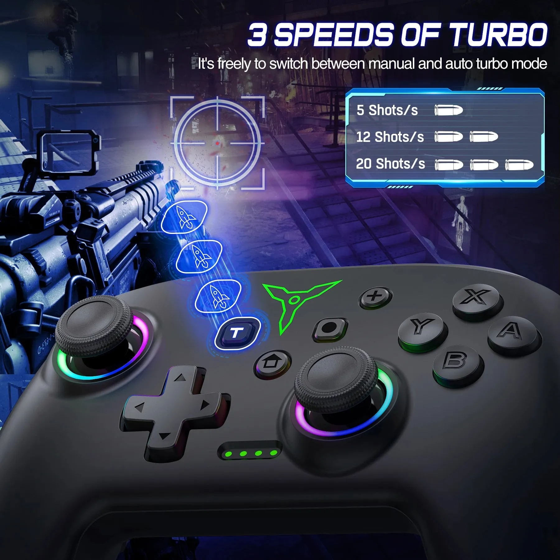 BEBONCOOL Wireless Switch Pro Controller