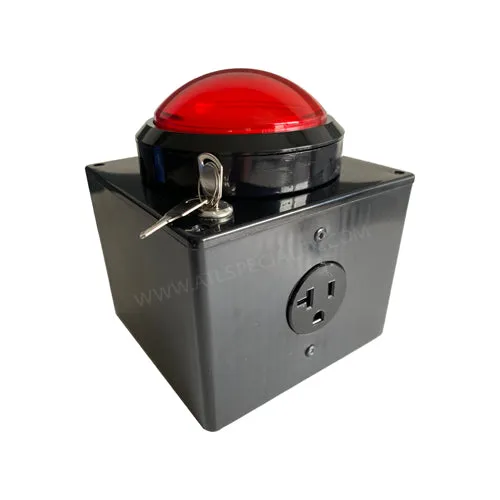 Big Red Button Push Button Controller With Locking Key