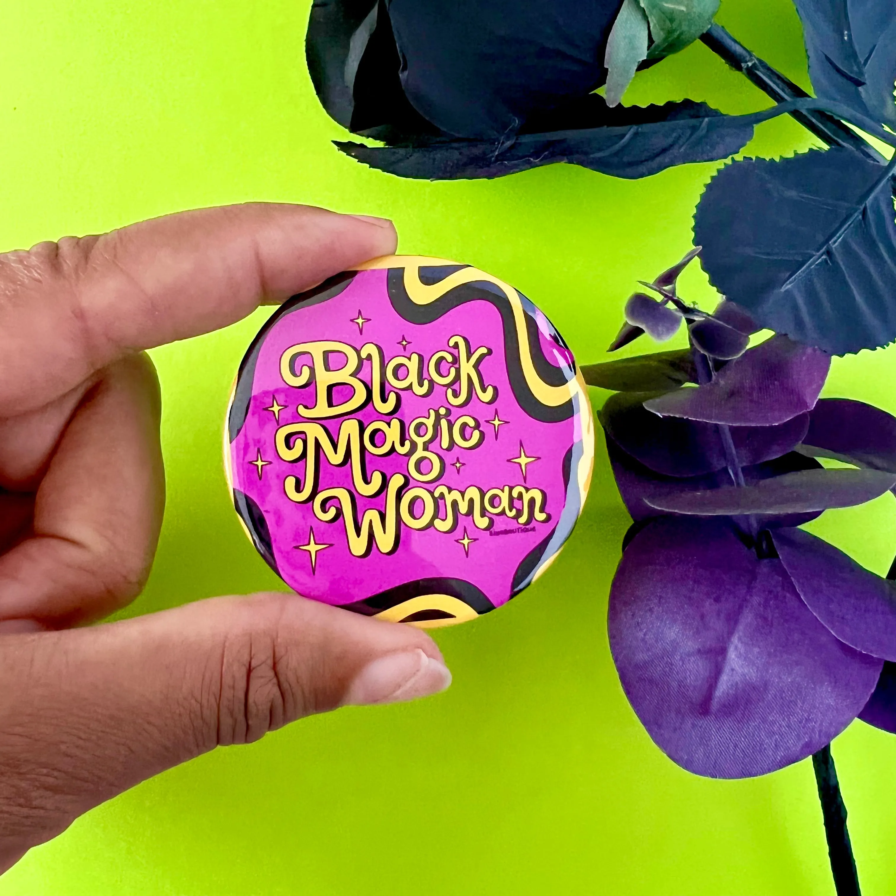 Black Magic Woman Button