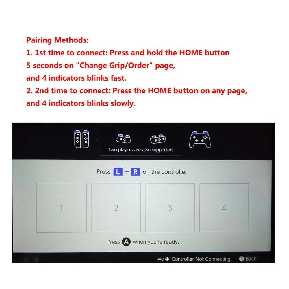 Bluetooth Wireless Gamepad Controller for Nintend