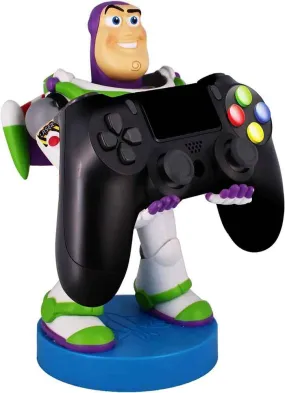 Cable Guys - Disney Toy Story Buzz Lightyear 8 Inch PVC Statue Deluxe Mobile Phone and Controller Holder/Charger