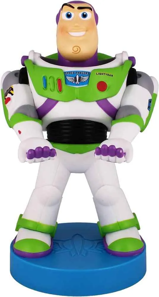 Cable Guys - Disney Toy Story Buzz Lightyear 8 Inch PVC Statue Deluxe Mobile Phone and Controller Holder/Charger