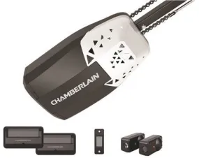 Chamberlain Garage Door Opener' 1/2 Hp Chain Drive' 2 Remote Controls
