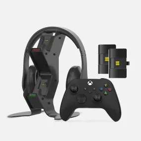 Charging Station Holder for Xbox Series X/S Metal Material Stable Design LED Charging Display Headphone Storage