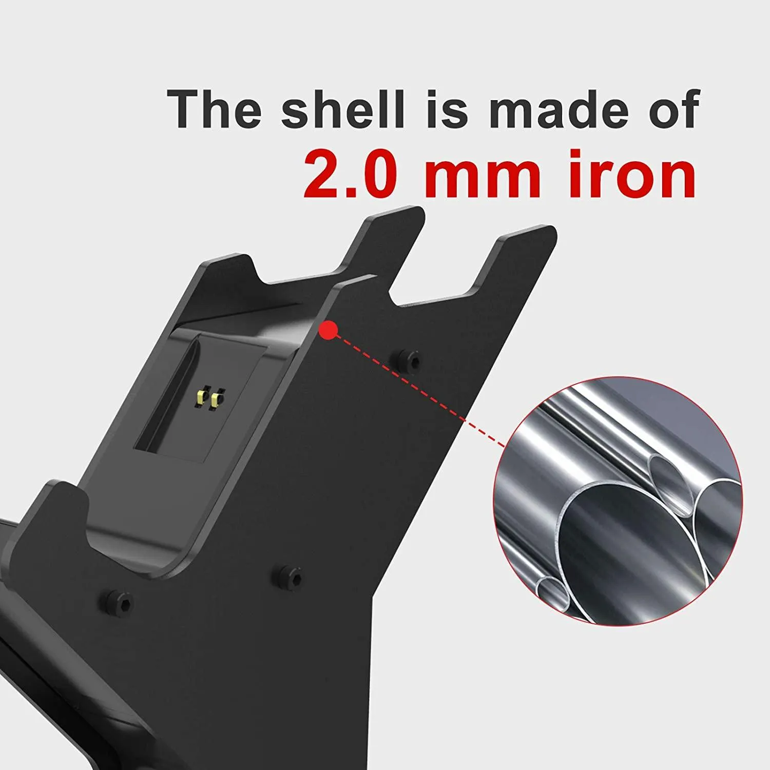 Charging Station Holder for Xbox Series X/S Metal Material Stable Design LED Charging Display Headphone Storage