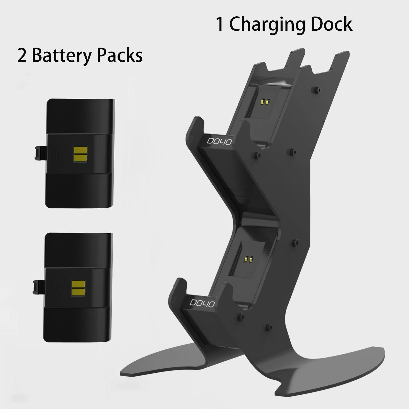 Charging Station Holder for Xbox Series X/S Metal Material Stable Design LED Charging Display Headphone Storage