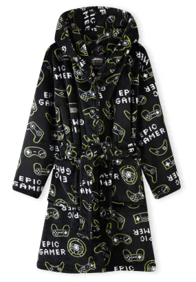 CityComfort Boys Dressing Gown, Gaming Fleece Dressing Gown For Kids
