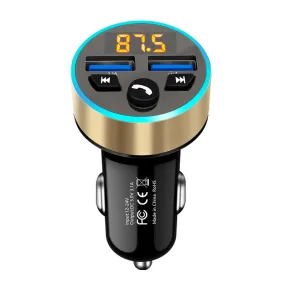 Color: Gold, Style: Bluetooth - Car mp3 bluetooth player