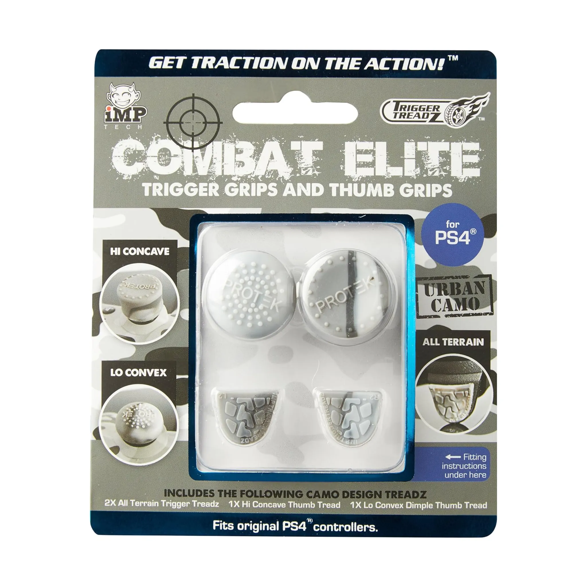 Combat elite trigger and thumb grips for playstation 4 controller