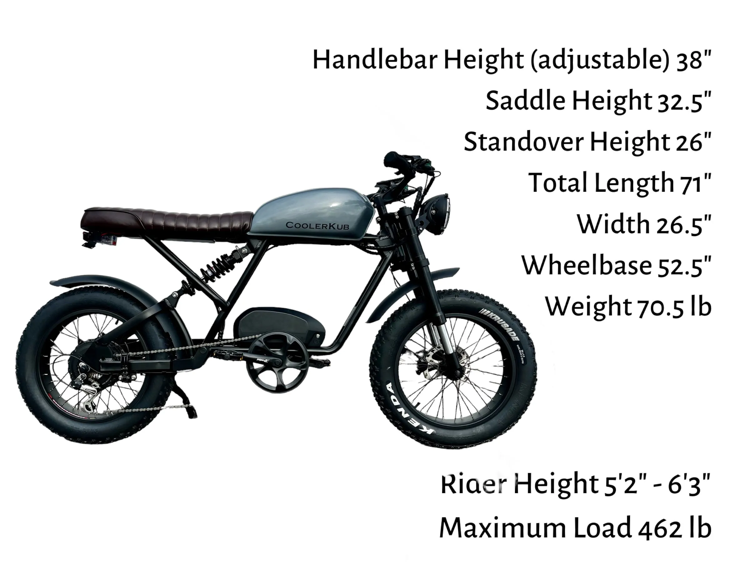 Cooler Kub 1500S - Dual Removable Battery, 80km  Range
