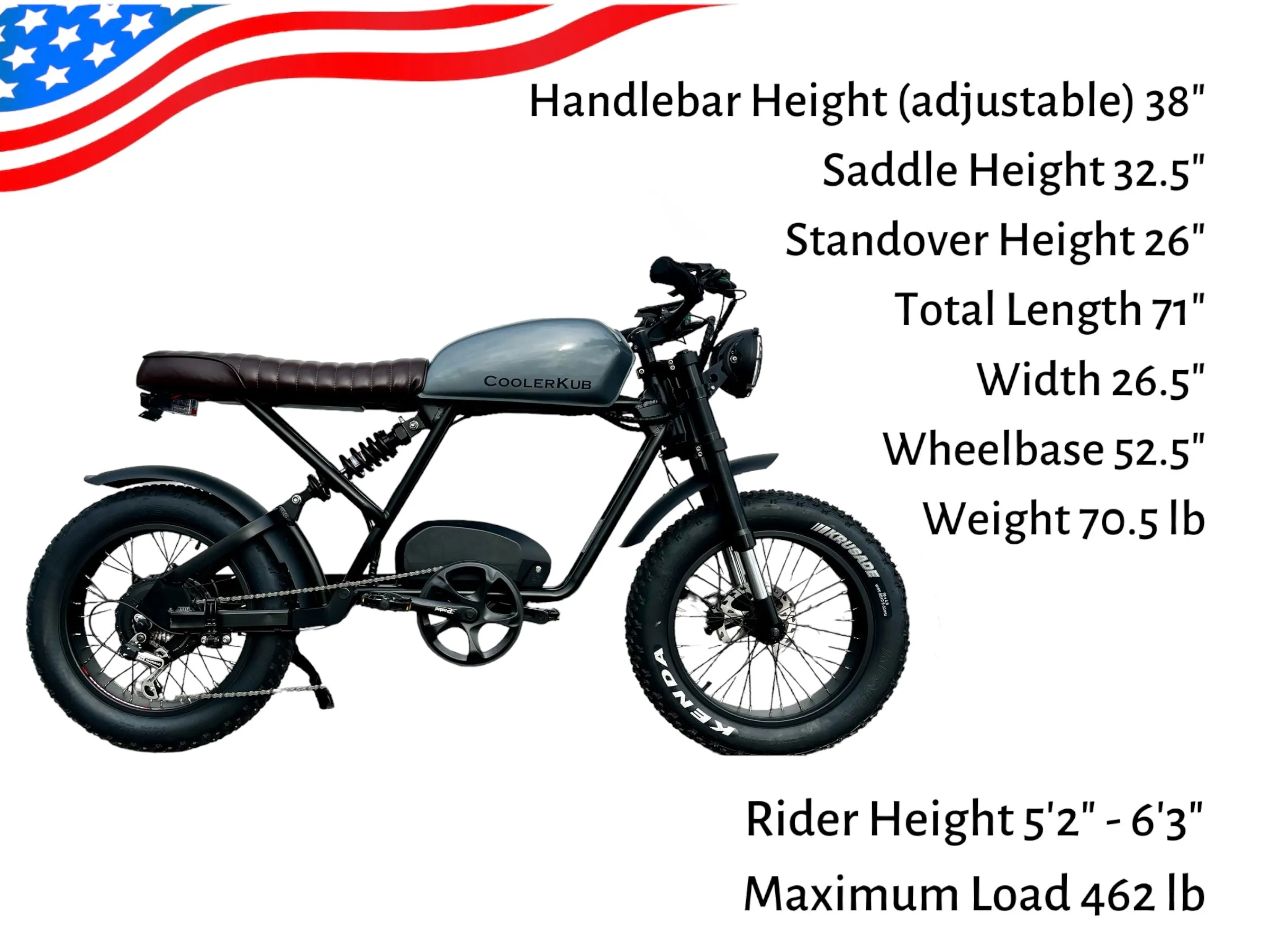 Cooler Kub 1500S - Dual Removable Battery, 80km  Range