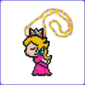 Couple Princess Peach Kissing - (M) Perler
