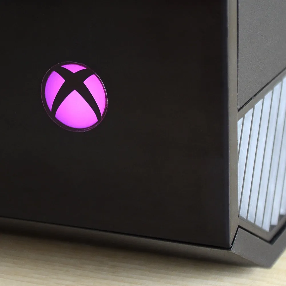 Custom Power Button Cover Stickers Skin LED Color Change for Xbox One Console -GX000