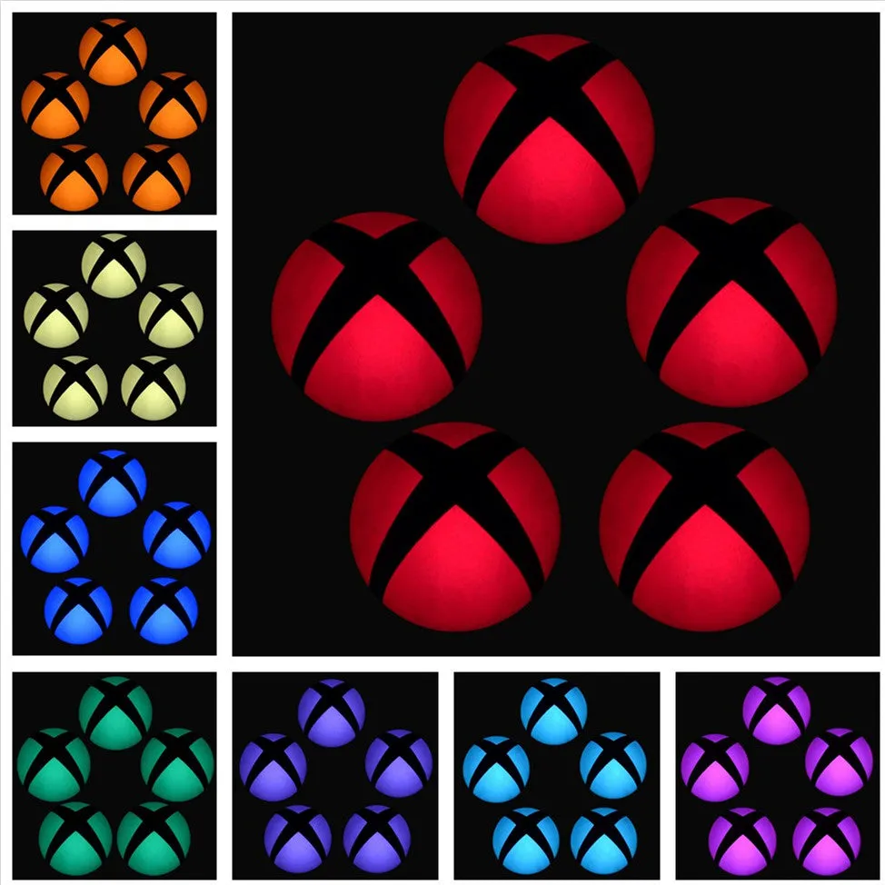 Custom Power Button Cover Stickers Skin LED Color Change for Xbox One Console -GX000