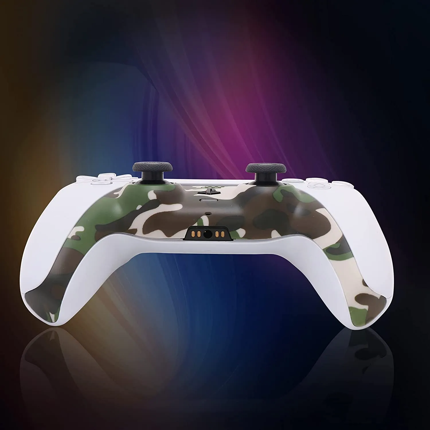 Decoration Shell Cover with Two Analog Grips For PS5 DualSense Controller