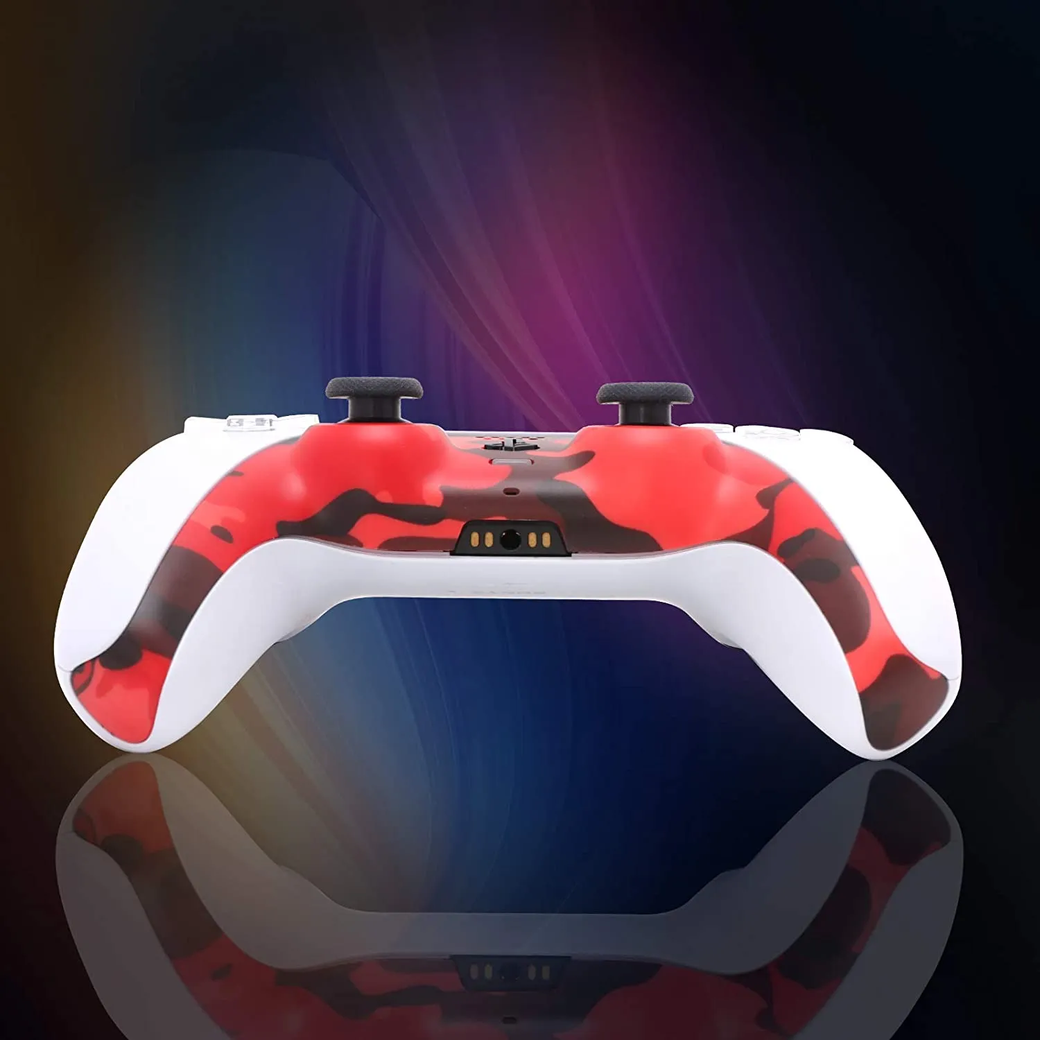 Decoration Shell Cover with Two Analog Grips For PS5 DualSense Controller