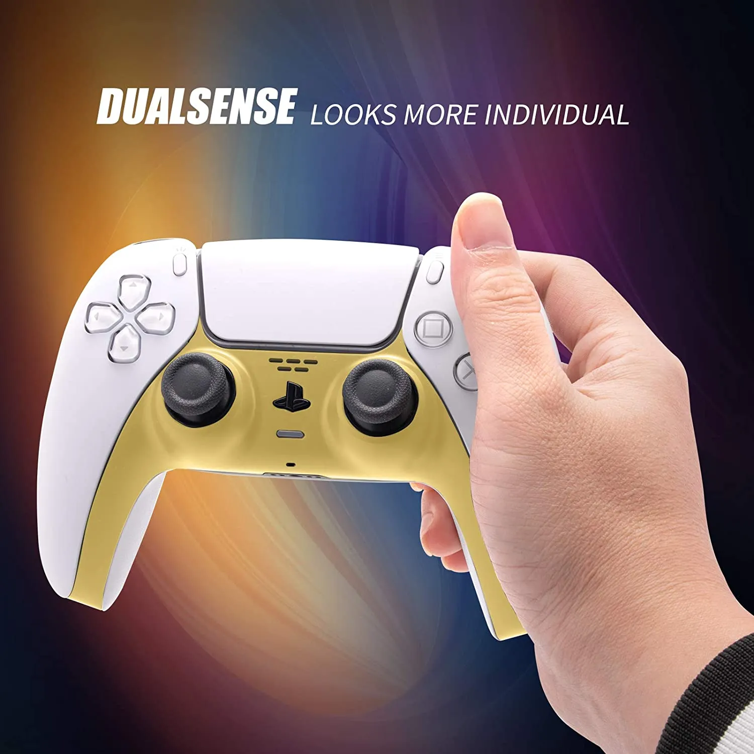Decoration Shell Cover with Two Analog Grips For PS5 DualSense Controller