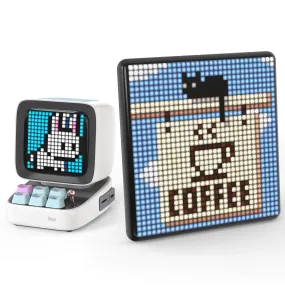 Divoom Pixoo-Max Pixel Display & Divoom Ditoo Retro Pixel Art Game Bluetooth Speaker with 16X16 LED App Controlled Front Screen